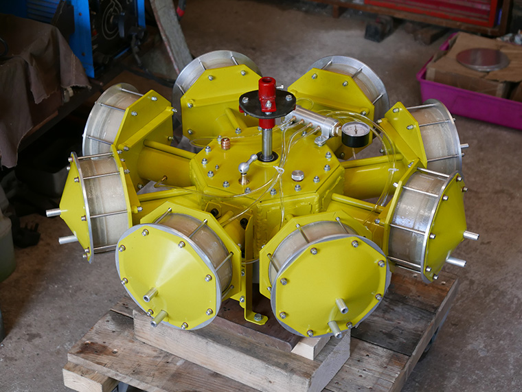 Finished Mk2 heat pump on the workshop floor
